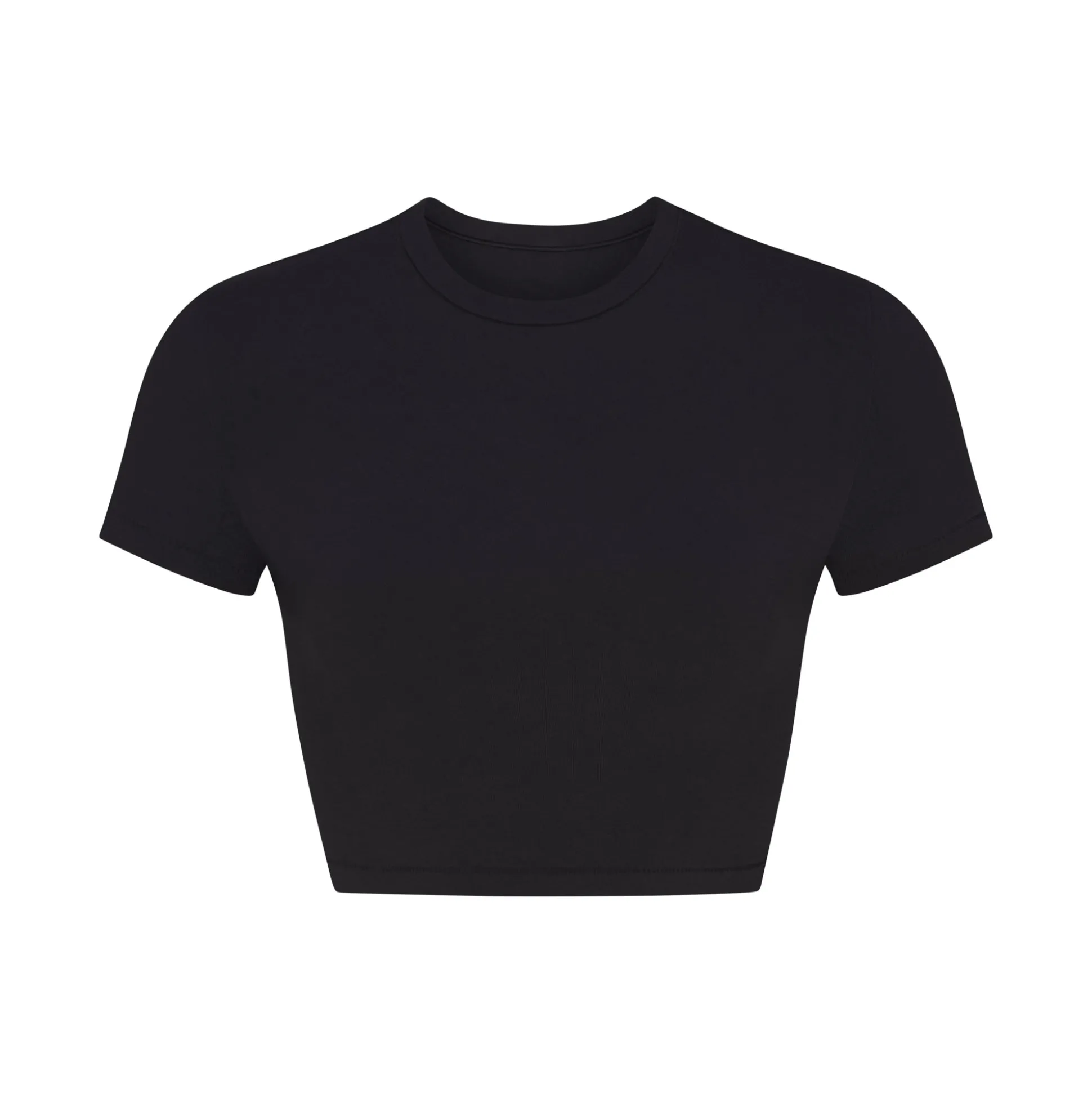 COTTON JERSEY SUPER CROPPED T-SHIRT | SOOT