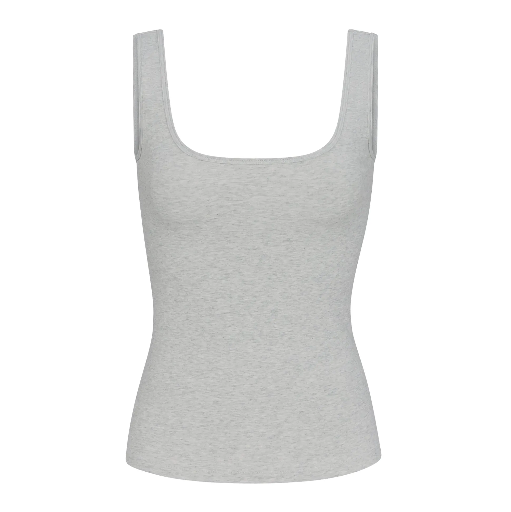 COTTON JERSEY TANK | LIGHT HEATHER GREY