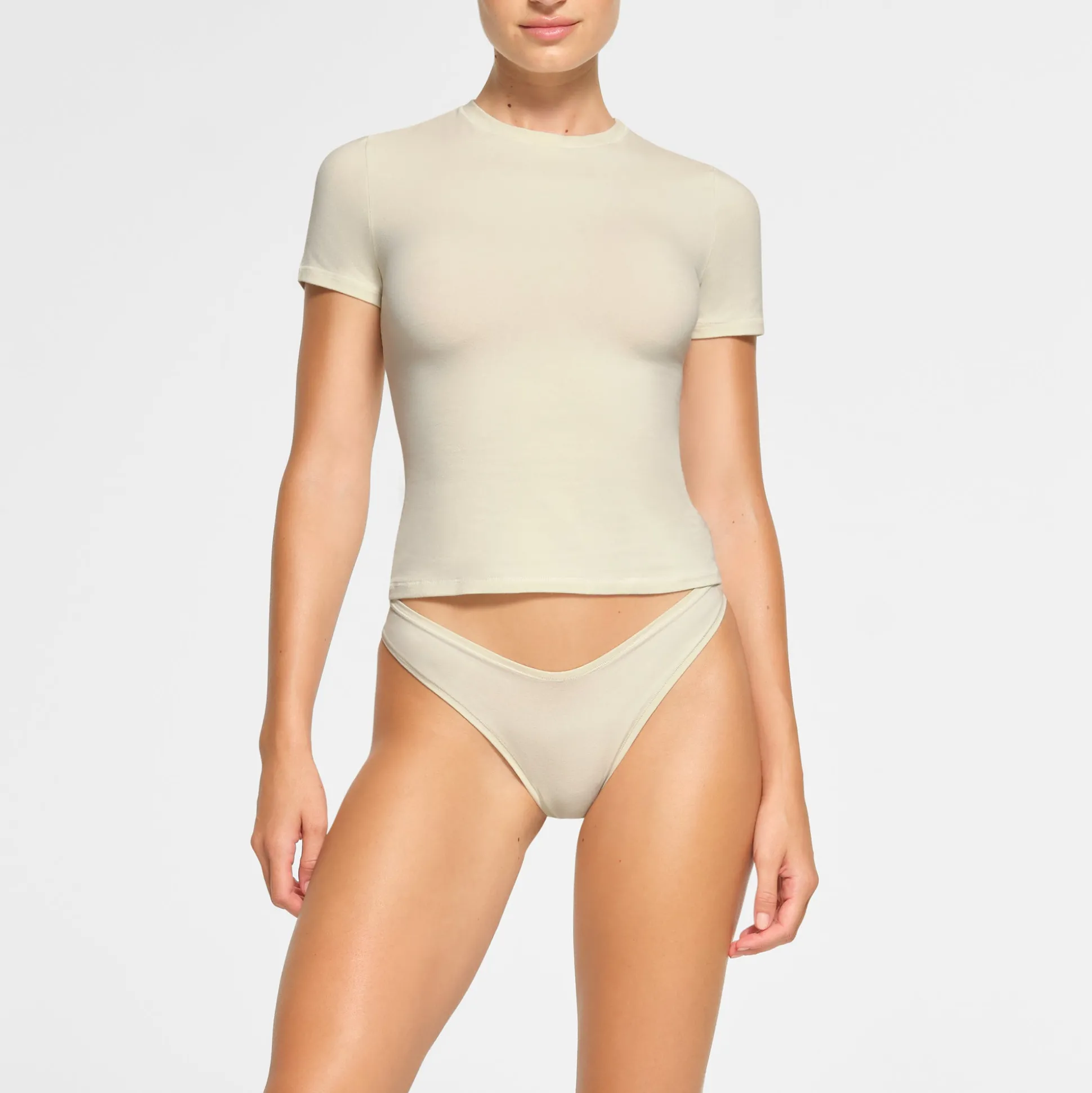 COTTON JERSEY T-SHIRT | BONE