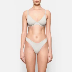 COTTON JERSEY T-SHIRT BRA | LIGHT HEATHER GREY