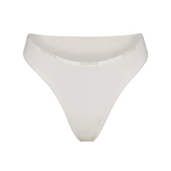 COTTON LOGO HIGH LEG BIKINI | MARBLE