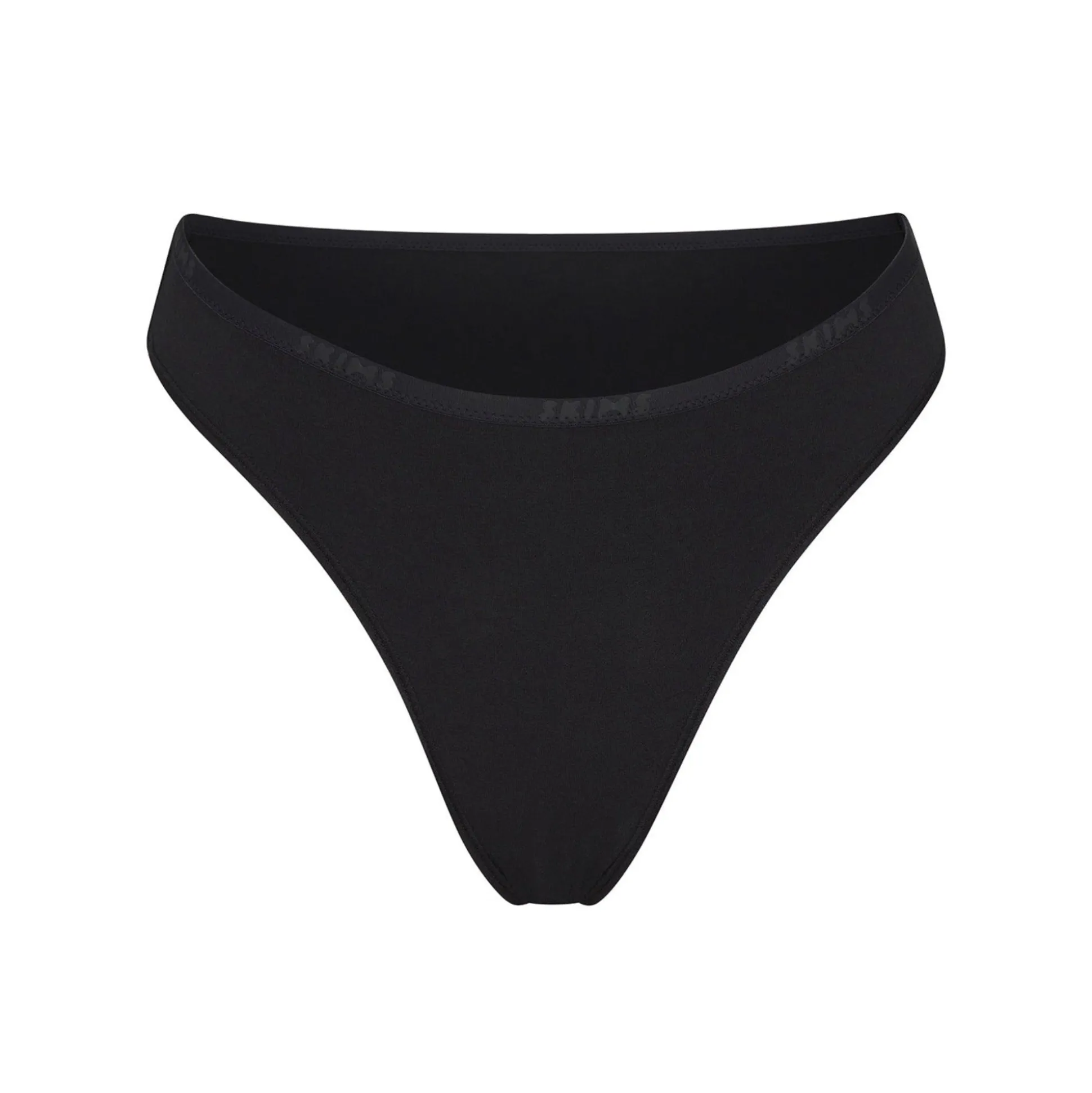 COTTON LOGO HIGH LEG BIKINI | SOOT