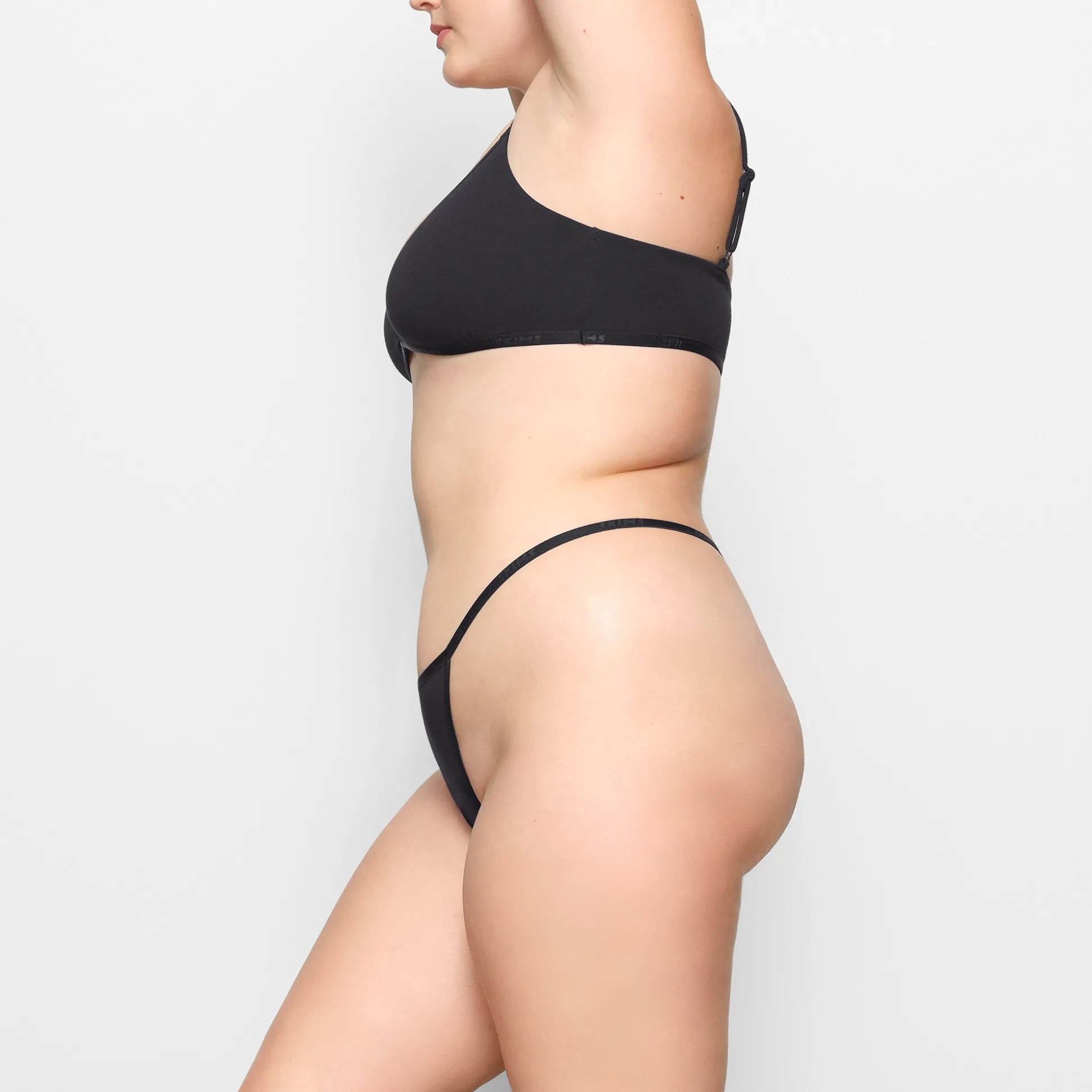 COTTON LOGO STRING THONG | SOOT