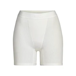 COTTON RIB BOXER | BONE