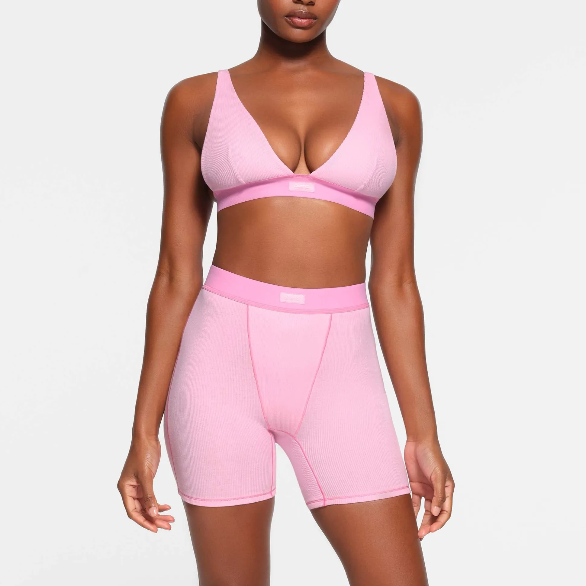 COTTON RIB BOXER | BUBBLE GUM