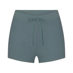 COTTON RIB DRAWSTRING SHORT | KYANITE