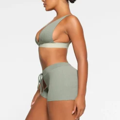 COTTON RIB DRAWSTRING SHORT | MINERAL