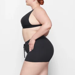 COTTON RIB DRAWSTRING SHORT | SOOT