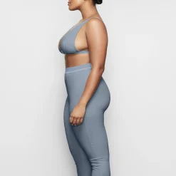 COTTON RIB LEGGING | KYANITE