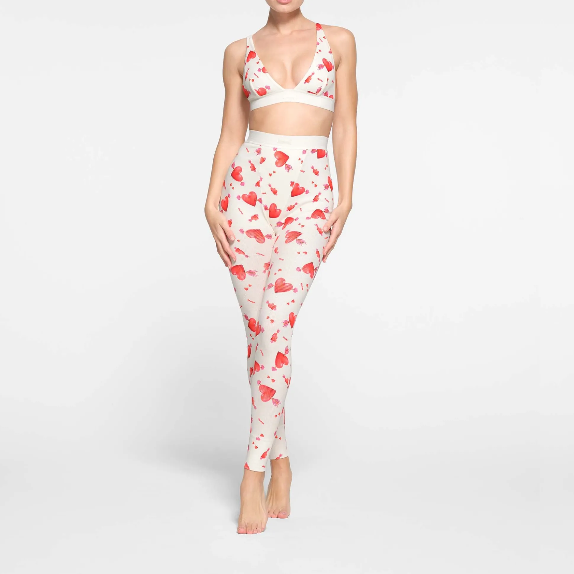 COTTON RIB LEGGING | MARBLE HEART AND ARROW