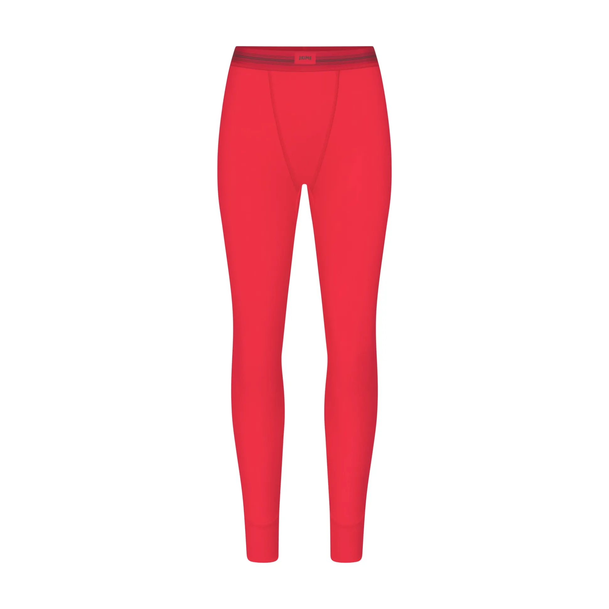 COTTON RIB LEGGING | RED MULTI
