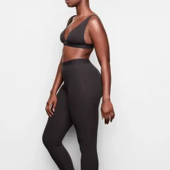 COTTON RIB LEGGING | SOOT