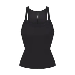 COTTON RIB SCOOP TANK | SOOT