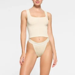 COTTON RIB TANK | BONE