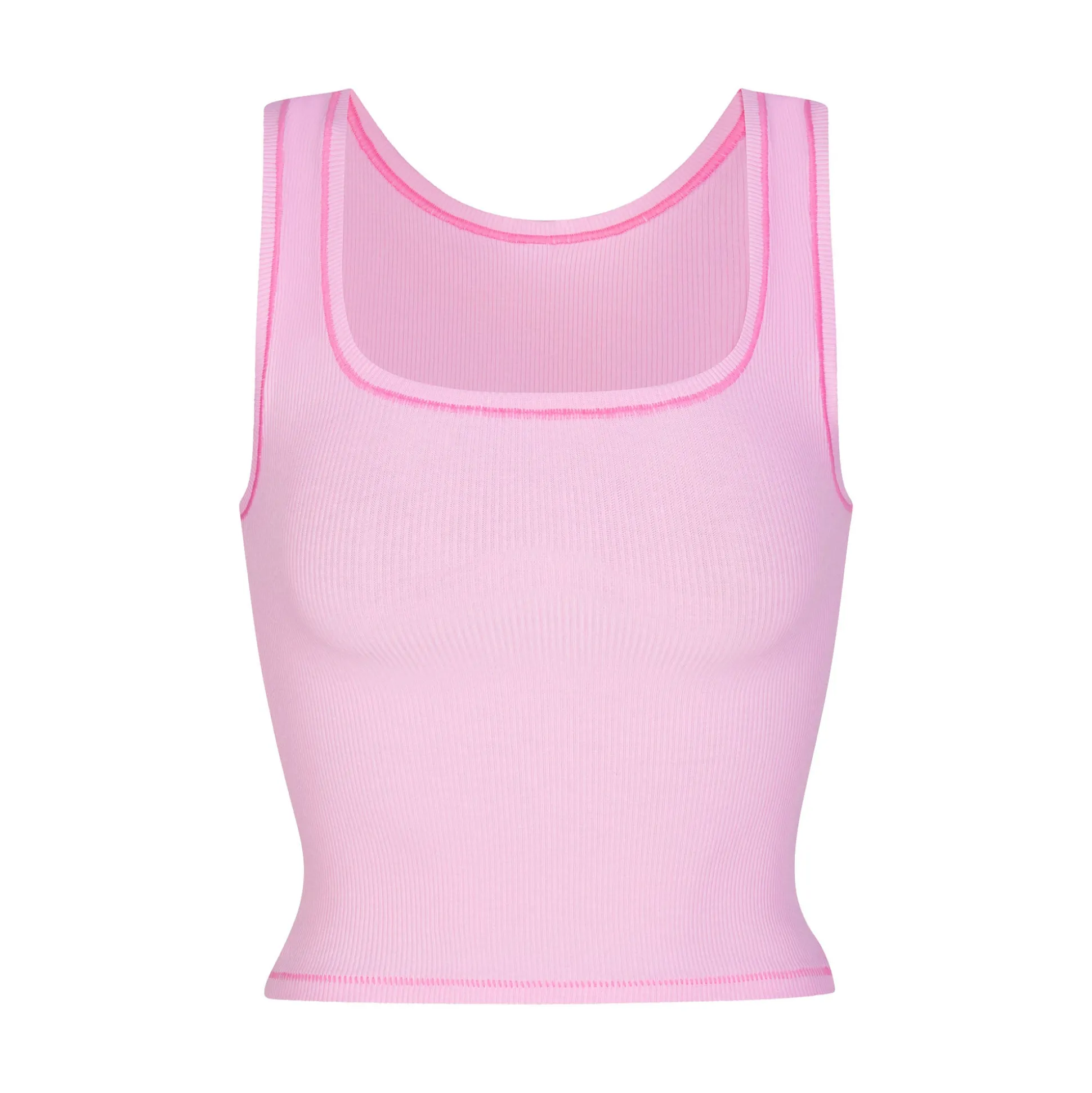 COTTON RIB TANK | BUBBLE GUM