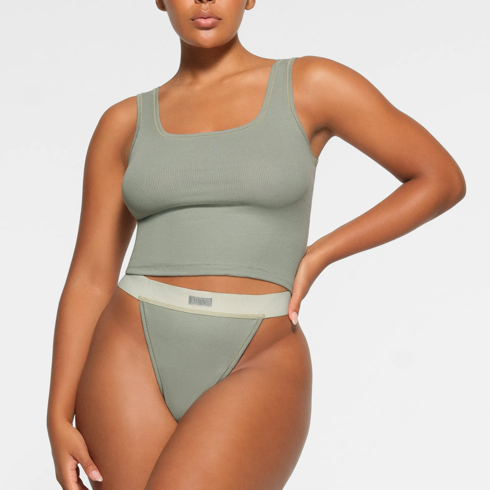 COTTON RIB TANK | MINERAL