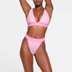 COTTON RIB THONG | BUBBLE GUM
