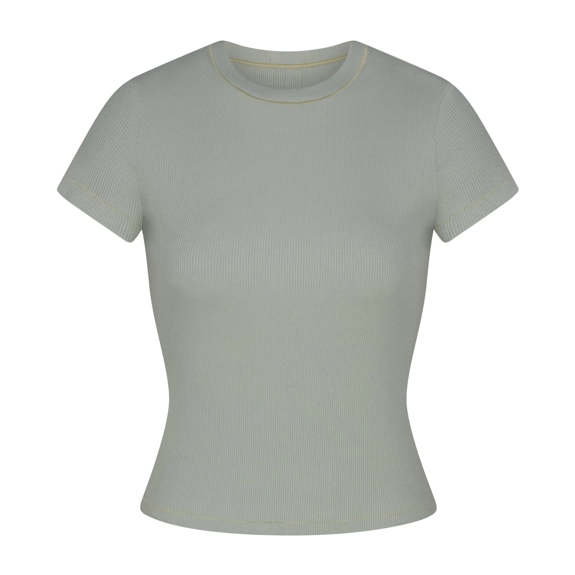 COTTON RIB T-SHIRT | MINERAL