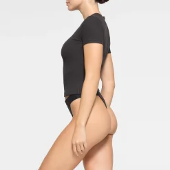 COTTON RIB T-SHIRT | SOOT
