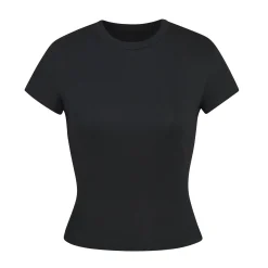 COTTON RIB T-SHIRT | SOOT