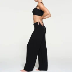 COZY KNIT STRAIGHT LEG PANT | ONYX