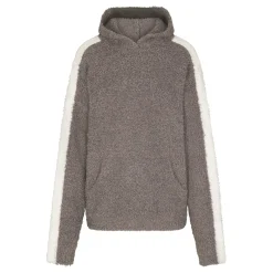 COZY KNIT UNISEX HOODIE | GREY CHALK MULTI