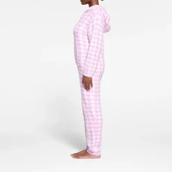COZY KNIT UNISEX ONESIE | PETAL HOUNDSTOOTH