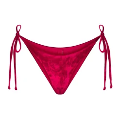 CRUSHED VELVET TIE BIKINI BOTTOMS | LIPS