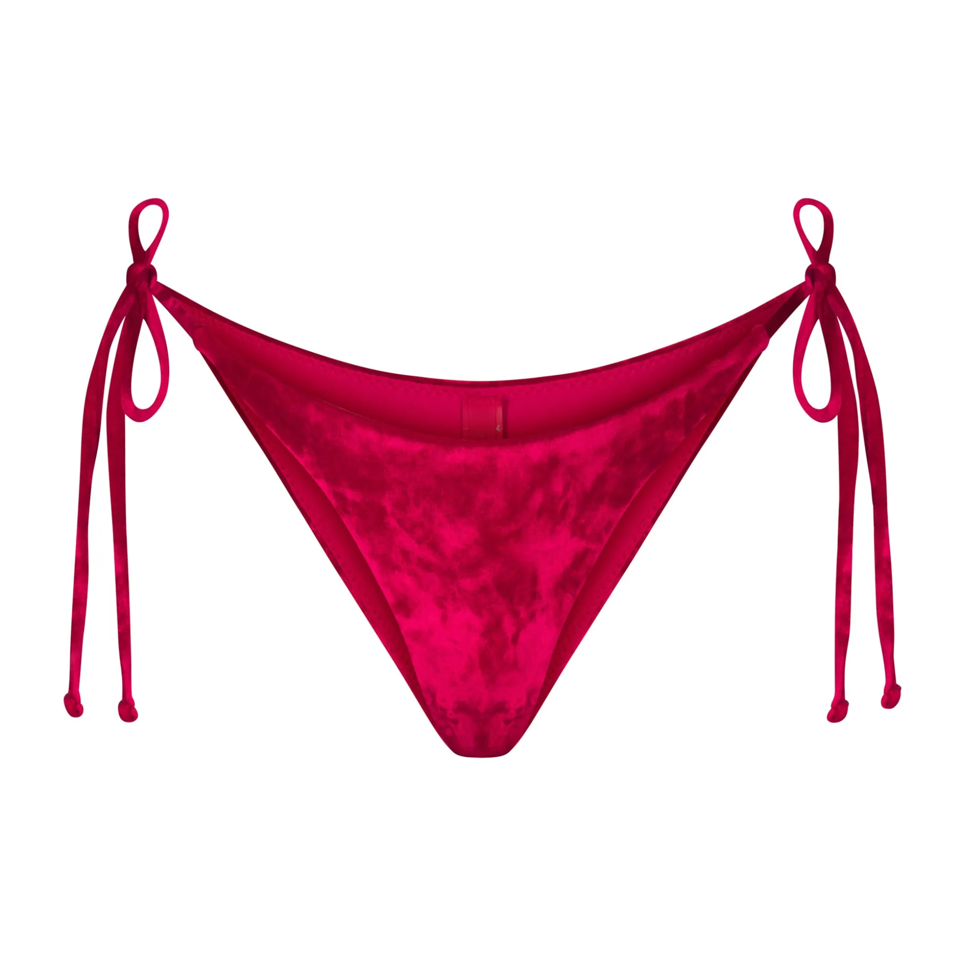 CRUSHED VELVET TIE BIKINI BOTTOMS | LIPS