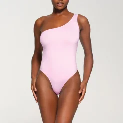 ESSENTIAL ONE SHOULDER BODYSUIT | CHERRY BLOSSOM
