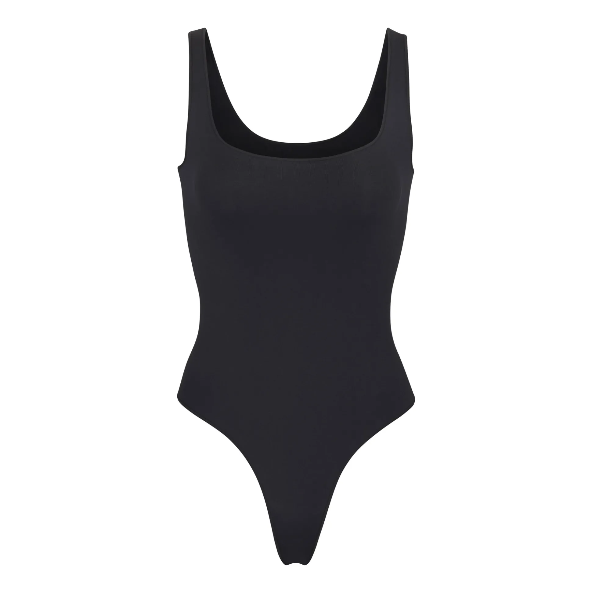 ESSENTIAL SCOOP NECK BODYSUIT | ONYX