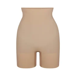 EVERYDAY SCULPT HIGH-WAISTED MID THIGH SHORT | CLAY