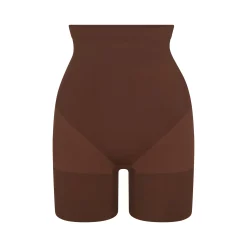 EVERYDAY SCULPT HIGH-WAISTED MID THIGH SHORT | COCOA