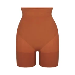EVERYDAY SCULPT HIGH-WAISTED MID THIGH SHORT | BRONZE