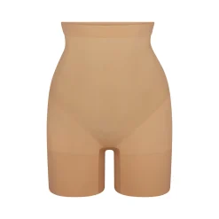 EVERYDAY SCULPT HIGH-WAISTED MID THIGH SHORT | OCHRE
