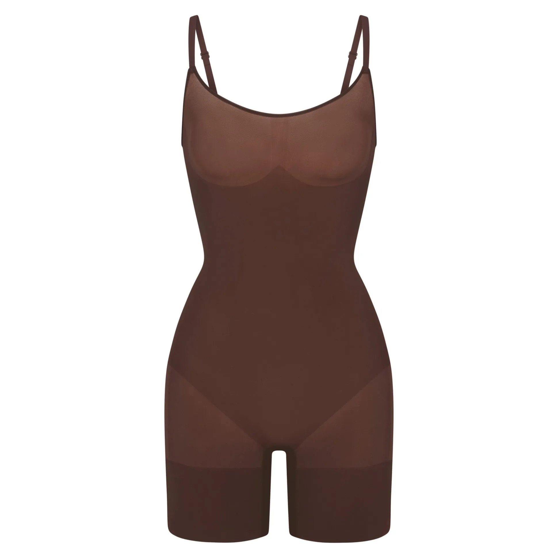 EVERYDAY SCULPT MID THIGH BODYSUIT | COCOA