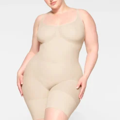 EVERYDAY SCULPT MID THIGH BODYSUIT | SAND