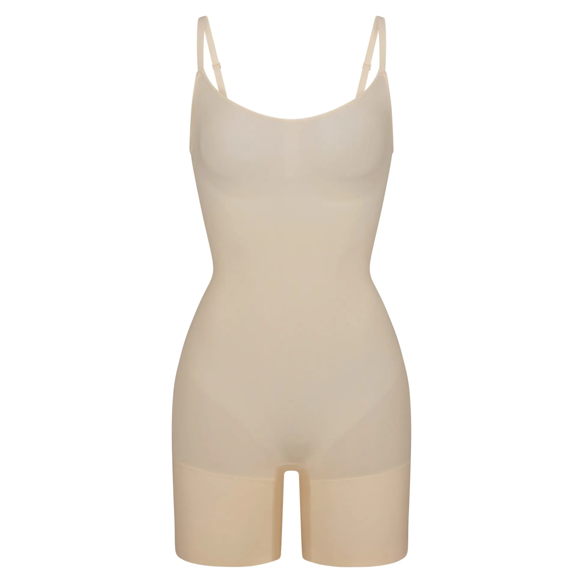 EVERYDAY SCULPT MID THIGH BODYSUIT | SAND
