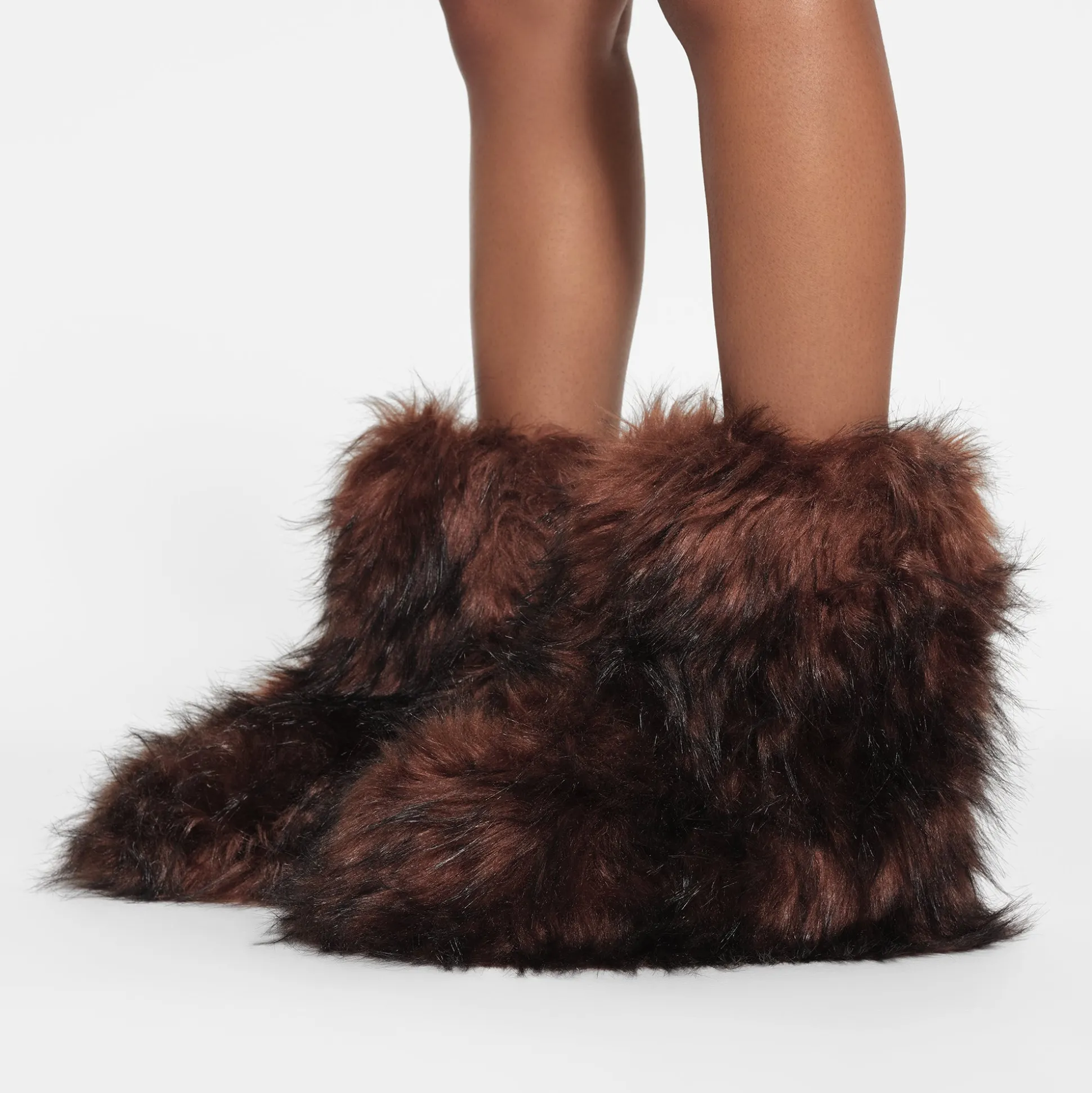 FAUX FUR BOOT | COCOA