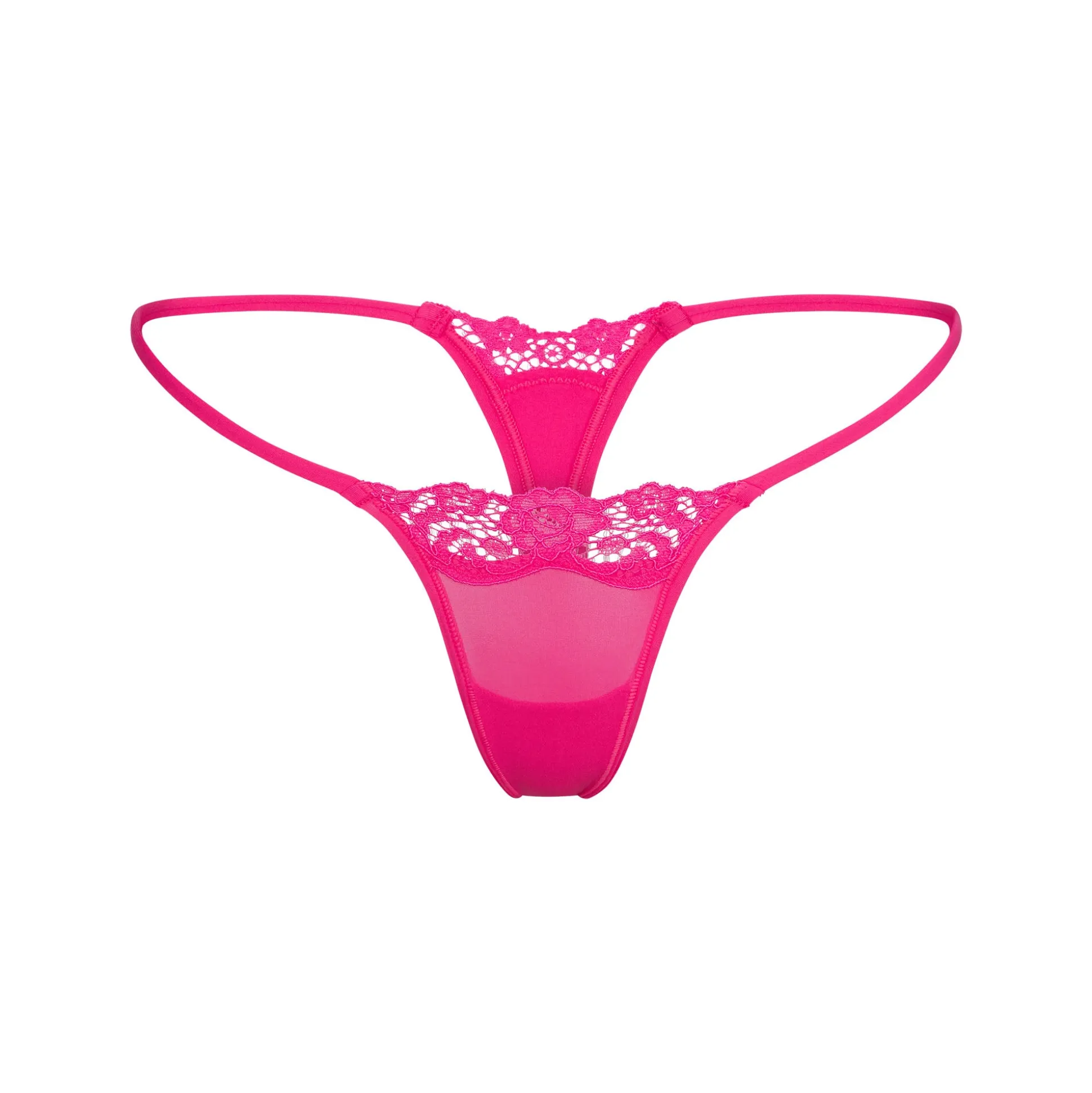 FITS EVERYBODY CORDED LACE STRING THONG | NEON ROSE
