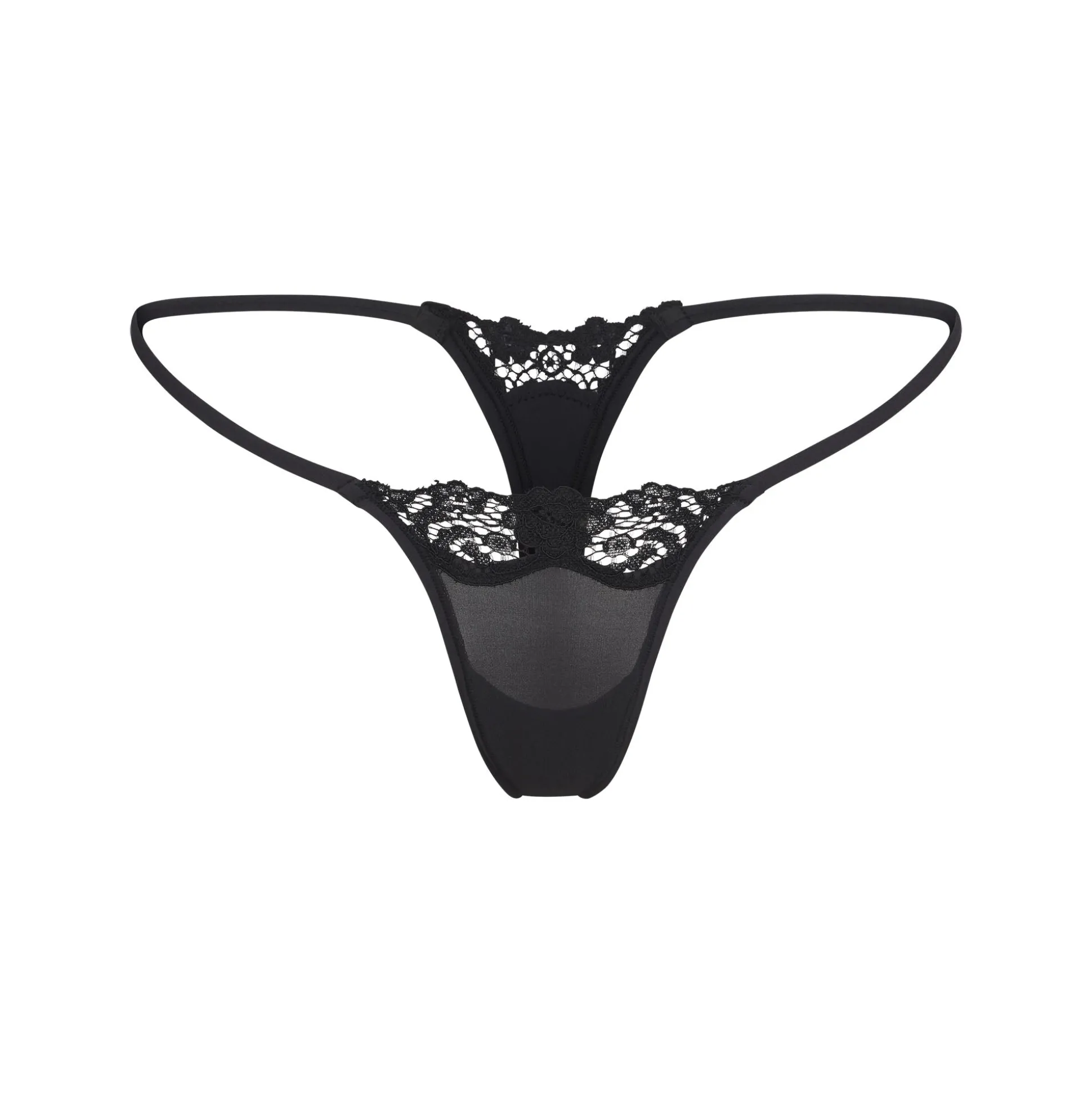 FITS EVERYBODY CORDED LACE STRING THONG | ONYX