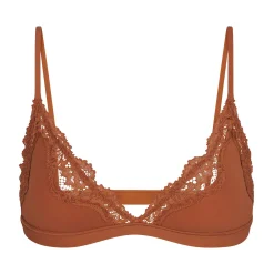 FITS EVERYBODY CORDED LACE TRIANGLE BRALETTE | BRONZE