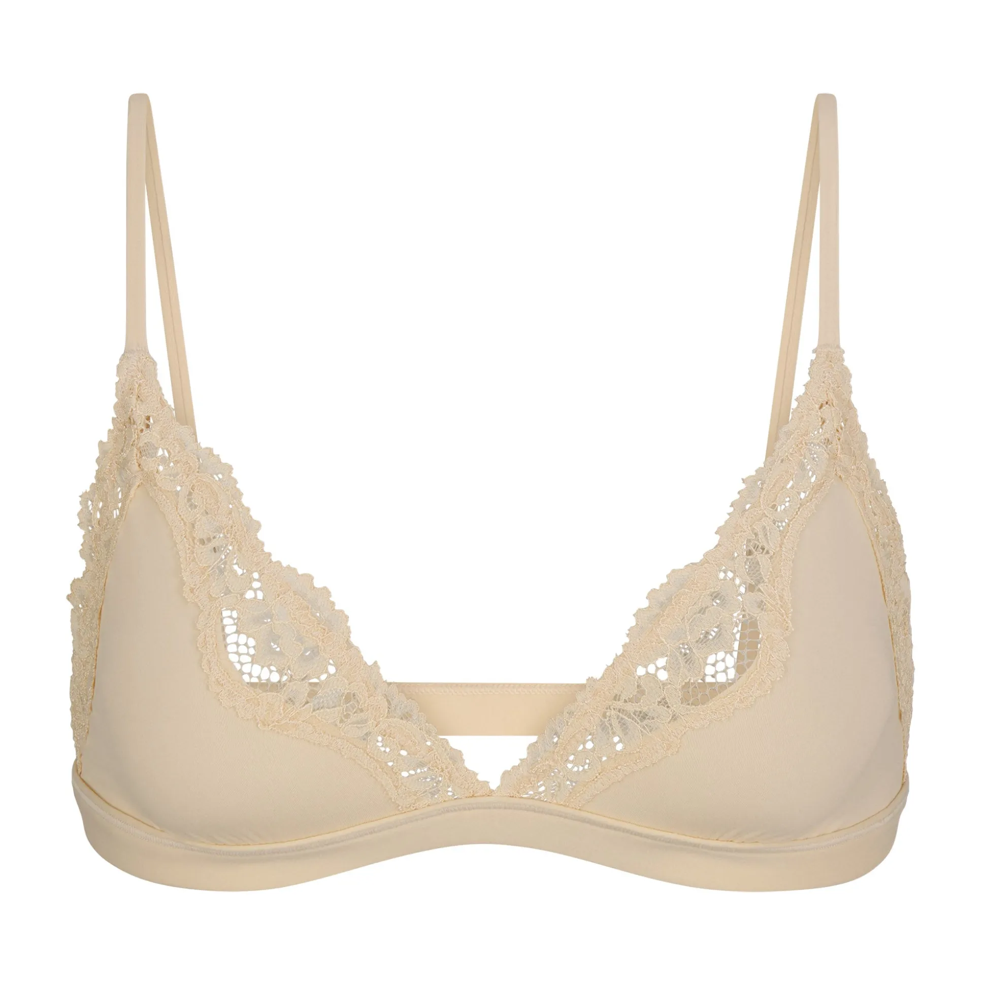 FITS EVERYBODY CORDED LACE TRIANGLE BRALETTE | SAND