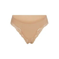 FITS EVERYBODY CORDED LACE TANGA | CLAY