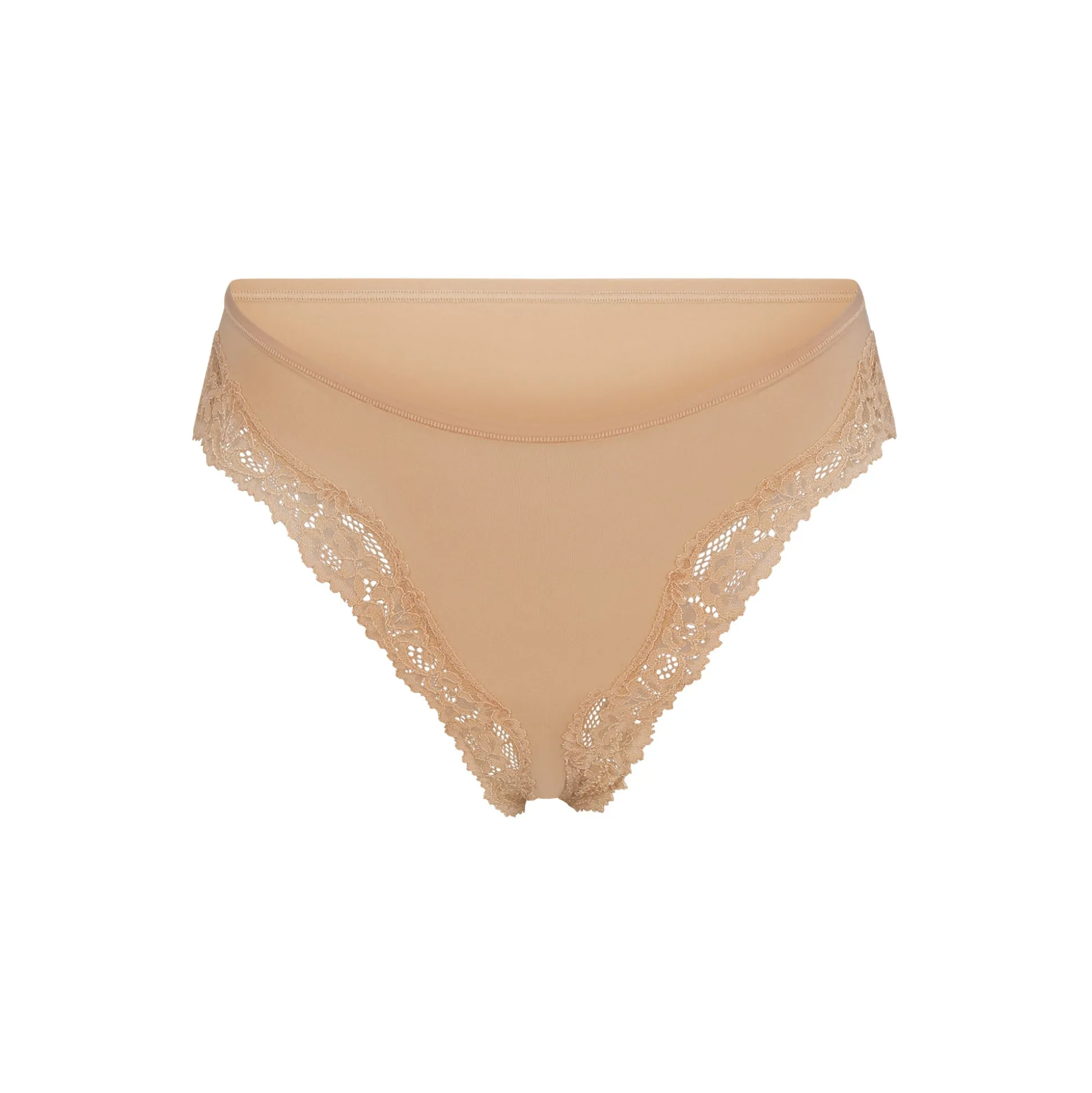 FITS EVERYBODY CORDED LACE TANGA | CLAY