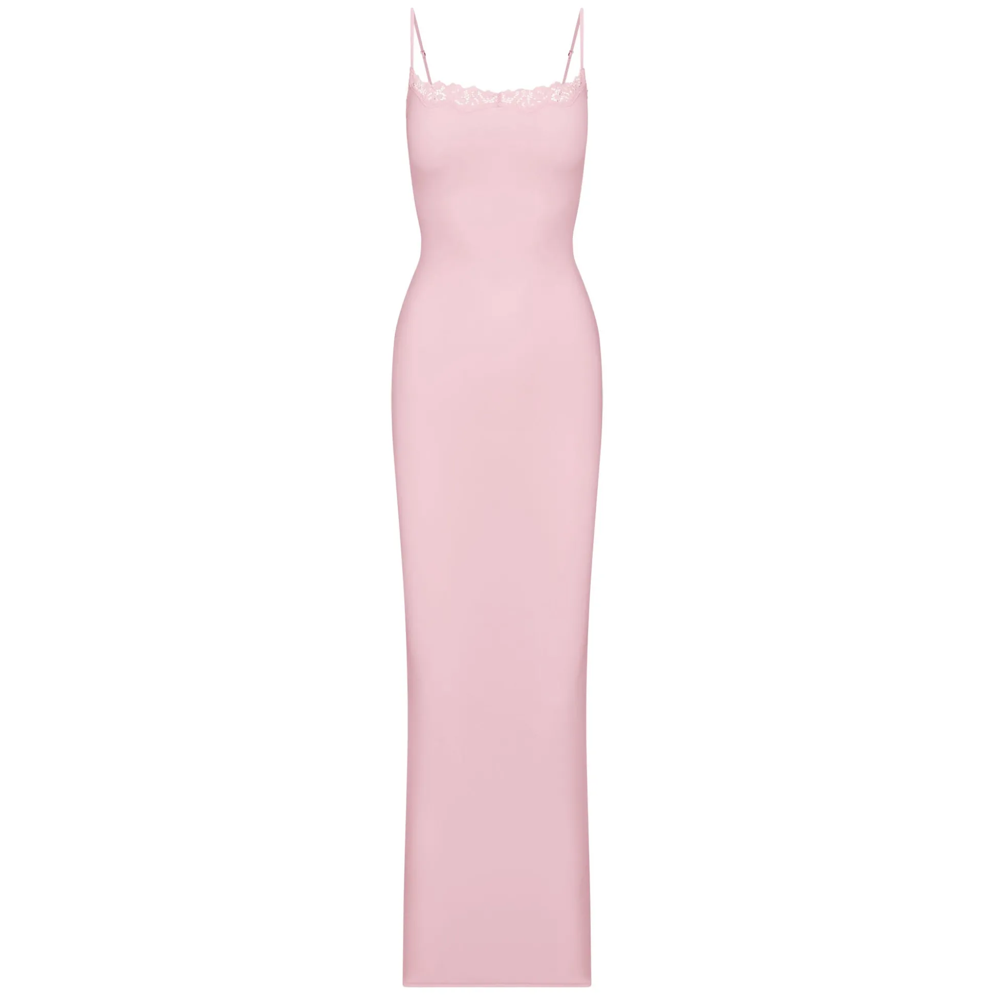 FITS EVERYBODY CORDED LACE LONG SLIP DRESS | CHERRY BLOSSOM