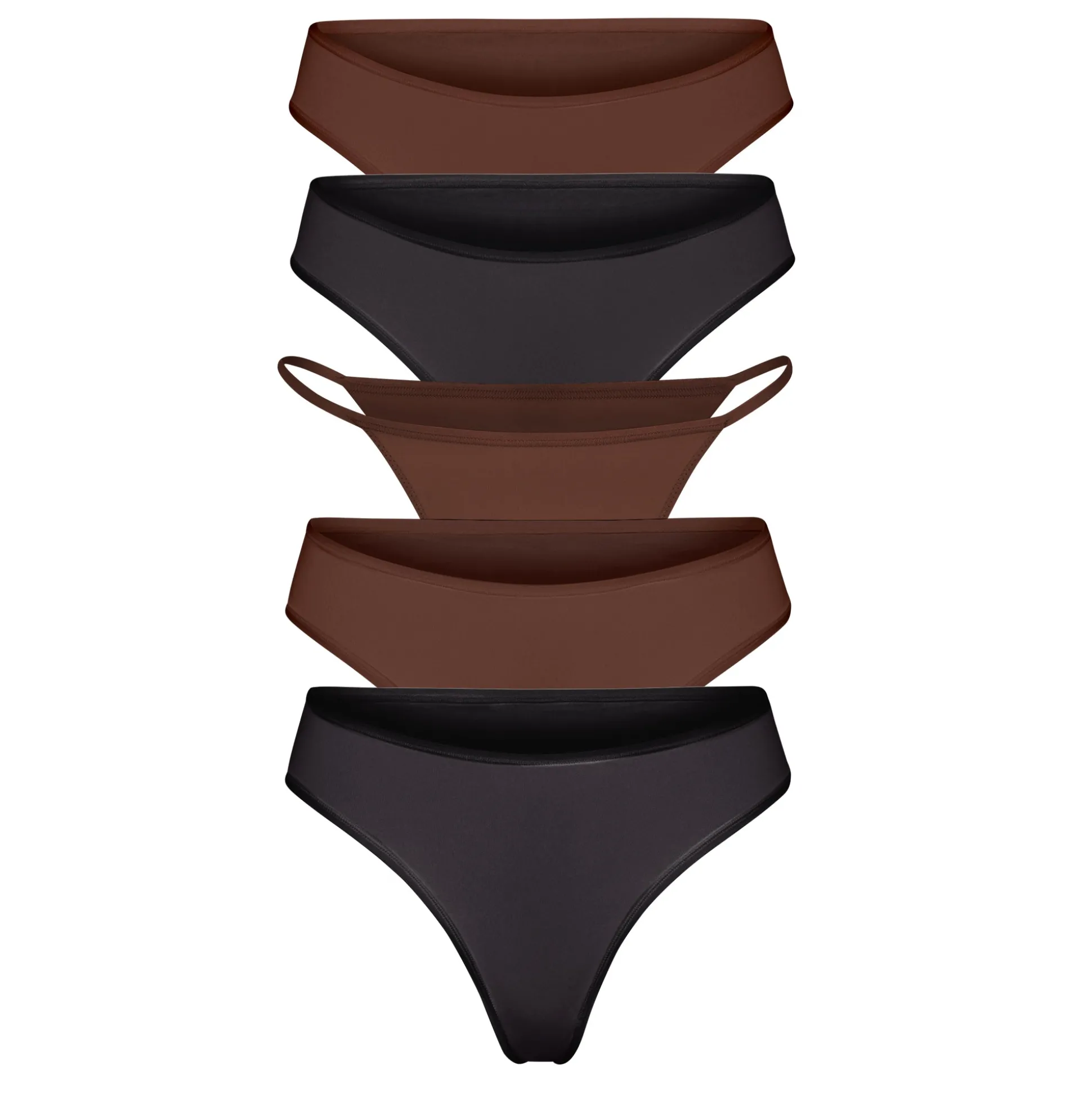 FITS EVERYBODY ESSENTIALS MULTI 5-PACK | COCOA MULTI