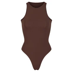 FITS EVERYBODY HIGH NECK BODYSUIT | COCOA
