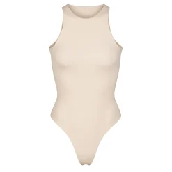 FITS EVERYBODY HIGH NECK BODYSUIT | SAND