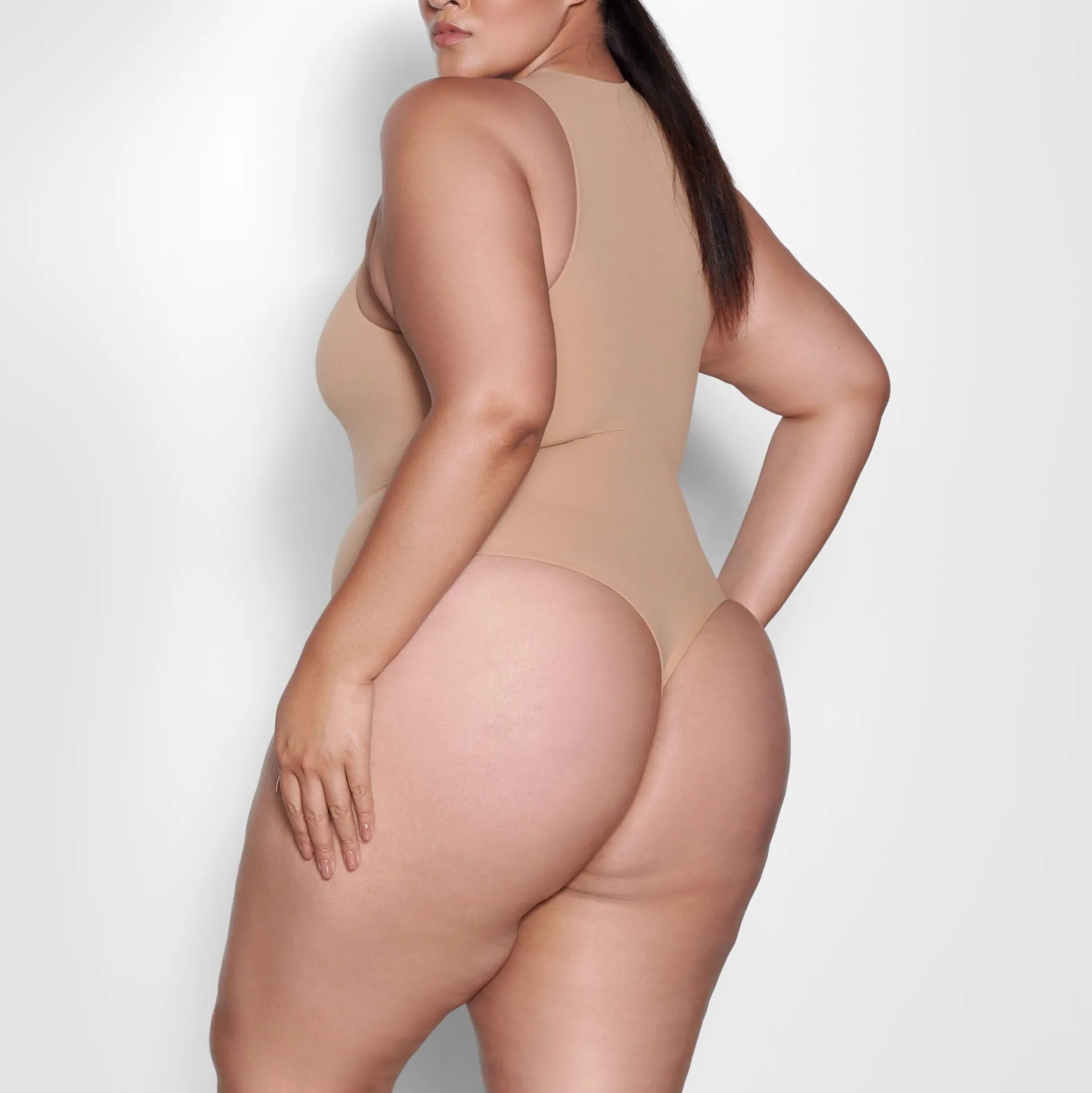 FITS EVERYBODY HIGH NECK BODYSUIT | OCHRE